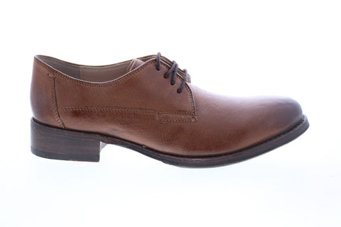 Clarks Tomina Luca 26121754 Womens Brown Leather Lace Up Oxford Flats Shoes