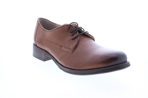 Clarks Tomina Luca 26121754 Womens Brown Leather Lace Up Oxford Flats Shoes