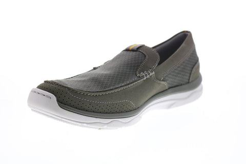Clarks Marus Step 26123135 Mens Gray Canvas Slip On Sneakers Lifestyle Shoes