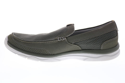 Clarks Marus Step 26123135 Mens Gray Canvas Slip On Sneakers Lifestyle Shoes