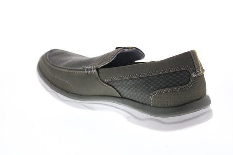Clarks Marus Step 26123135 Mens Gray Canvas Slip On Sneakers Lifestyle Shoes