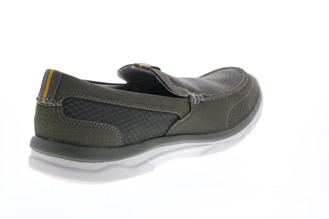 Clarks Marus Step 26123135 Mens Gray Canvas Slip On Sneakers Lifestyle Shoes