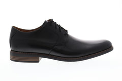 Clarks Becken Plain Mens Black Leather Casual Dress Lace Up Oxfords Shoes