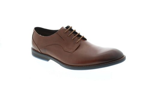 Clarks Prangley Walk 26123256 Mens Brown Leather Lace Up Plain Toe Oxfords Shoes