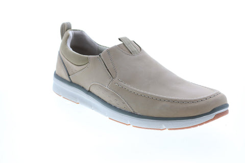 Clarks Orson Row 26123594 Mens Brown Nubuck Loafers & Slip Ons Boat Shoes