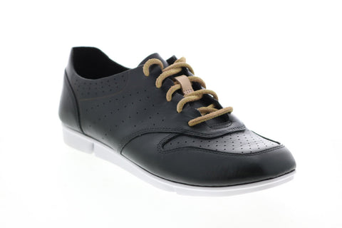 Clarks Tri Actor 26123799 Womens Black Leather Lifestyle Sneakers Shoes