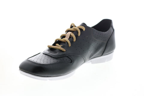 Clarks Tri Actor 26123799 Womens Black Leather Lifestyle Sneakers Shoes