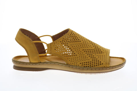 Clarks Sarla Cadence 26124090 Womens Yellow Wide Slingback Sandals Shoes