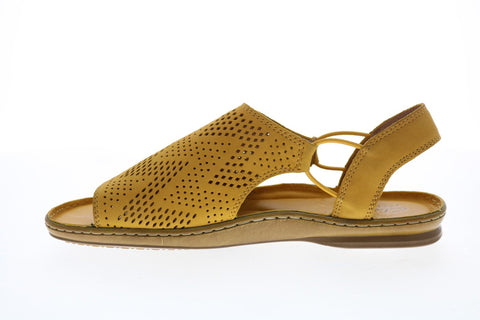 Clarks Sarla Cadence 26124090 Womens Yellow Wide Slingback Sandals Shoes