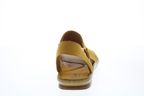 Clarks Sarla Cadence 26124090 Womens Yellow Wide Slingback Sandals Shoes