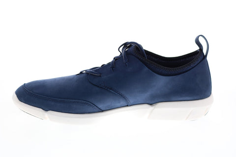 Clarks Triflow Form 26124372 Mens Blue Nubuck Lifestyle Sneakers Shoes