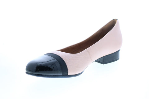 Clarks Keesha Rosa 26124911 Womens Pink Wide Leather Ballet Flats Shoes