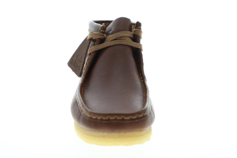 Clarks Wallabee Boot Mens Brown Leather Casual Dress Lace Up Chukkas Shoes