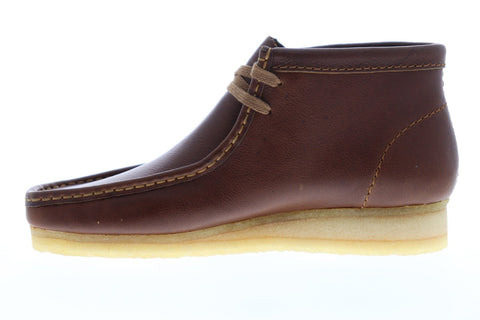 Clarks Wallabee Boot Mens Brown Leather Casual Dress Lace Up Chukkas Shoes