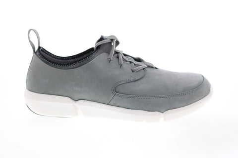 Clarks Triflow Form 26125948 Mens Gray Nubuck Lifestyle Sneakers Shoes