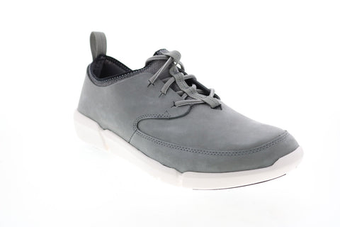 Clarks Triflow Form 26125948 Mens Gray Nubuck Lifestyle Sneakers Shoes