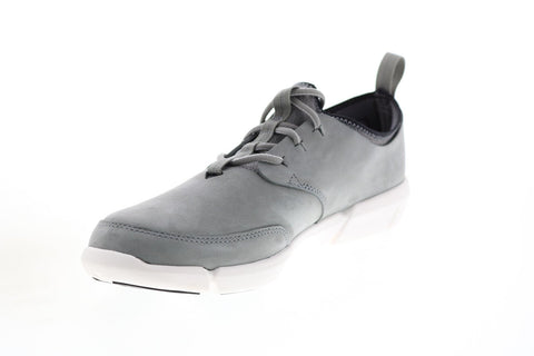 Clarks Triflow Form 26125948 Mens Gray Nubuck Lifestyle Sneakers Shoes