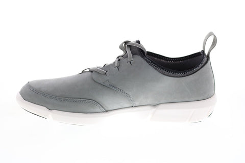 Clarks Triflow Form 26125948 Mens Gray Nubuck Lifestyle Sneakers Shoes
