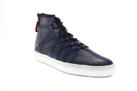 Clarks Laika Top 26126130 Mens Blue Leather Lace Up Lifestyle Sneakers Shoes