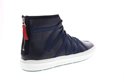 Clarks Laika Top 26126130 Mens Blue Leather Lace Up Lifestyle Sneakers Shoes