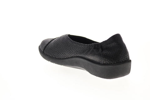 Clarks Sillian Jetay Synthetic 26126474 Womens Black Loafer Flats Shoes