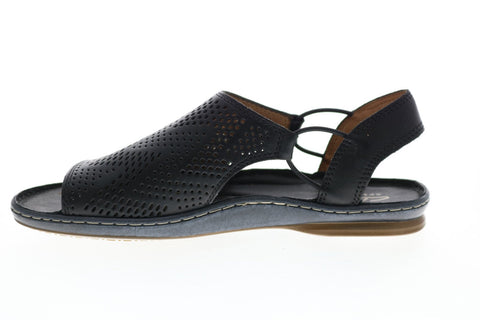 Clarks Sarla Cadence 26126501 Womens Black Wide Slingback Sandals Shoes