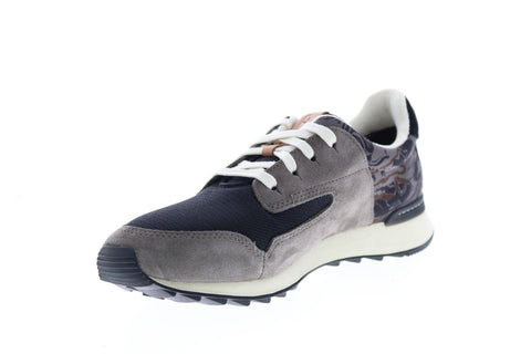 Clarks Floura Mix 26126711 Womens Gray Suede Lace Up Lifestyle Sneakers Shoes