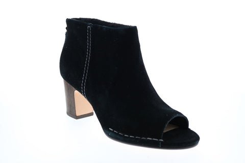 Clarks Spiced Melody 26127292 Womens Black Leather Ankle & Booties Boots