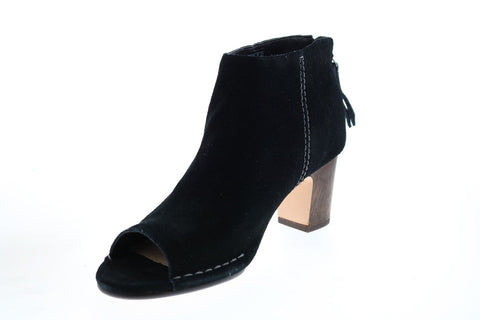 Clarks Spiced Melody 26127292 Womens Black Suede Ankle & Booties Boots