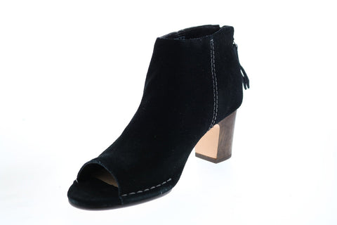 Clarks Spiced Melody 26127292 Womens Black Leather Ankle & Booties Boots