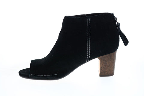 Clarks Spiced Melody 26127292 Womens Black Suede Ankle & Booties Boots