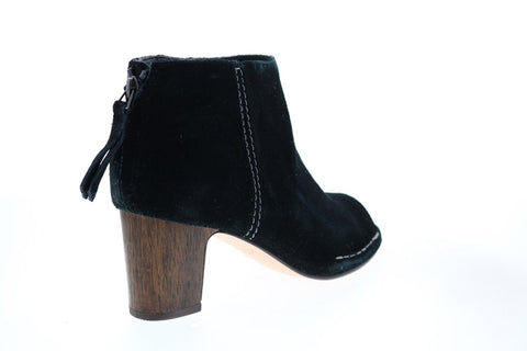 Clarks Spiced Melody 26127292 Womens Black Leather Ankle & Booties Boots