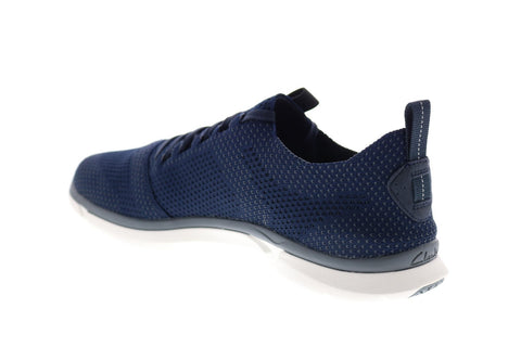 Clarks Triken Run 26127311 Mens Blue Canvas Lace Up Lifestyle Sneakers Shoes