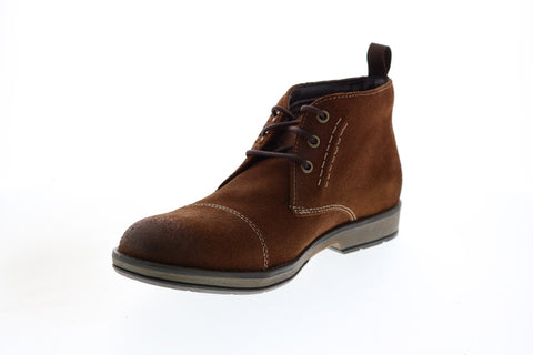 Clarks Hinman Mid 26127747 Mens Brown Suede Lace Up Chukkas Boots 