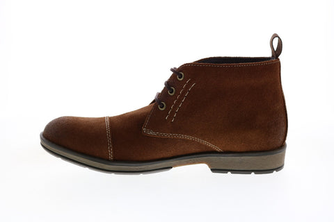Clarks Hinman Mid 26127747 Mens Brown Suede Lace Up Chukkas Boots 