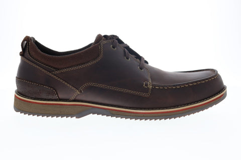Clarks Katchur Edge 26127834 Mens Brown Leather Casual Lace Up Oxfords Shoes