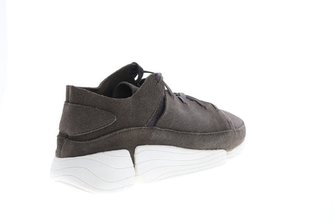Clarks Trigenic Evo 26128328 Mens Gray Suede Lifestyle Sneakers Shoes