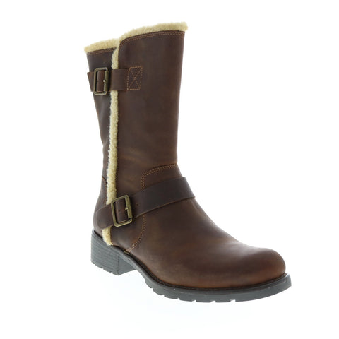 Clarks Orinoco Art 26128452 Womens Brown Leather Strap Mid Calf Boots