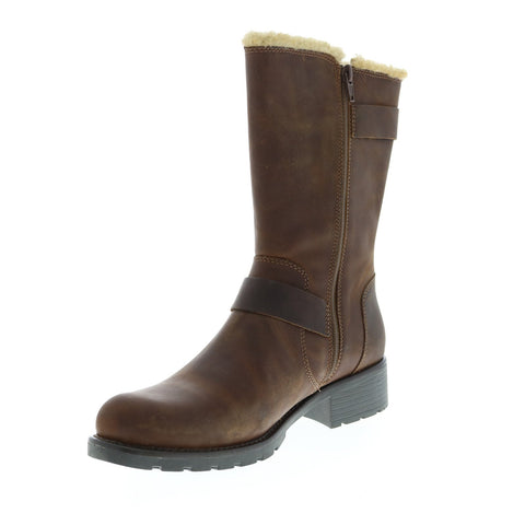 Clarks Orinoco Art 26128452 Womens Brown Leather Strap Mid Calf Boots