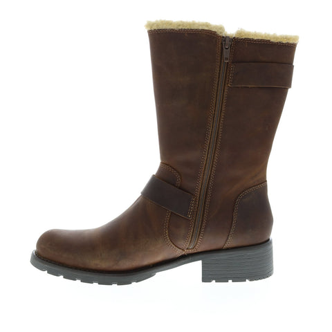 Clarks Orinoco Art 26128452 Womens Brown Leather Strap Mid Calf Boots