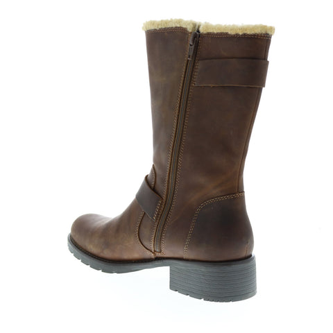 Clarks Orinoco Art 26128452 Womens Brown Leather Strap Mid Calf Boots