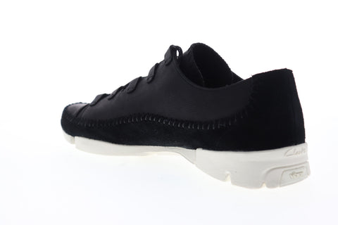 Clarks Trigenic Flex 2 26128540 Mens Black Leather Lifestyle Sneakers Shoes