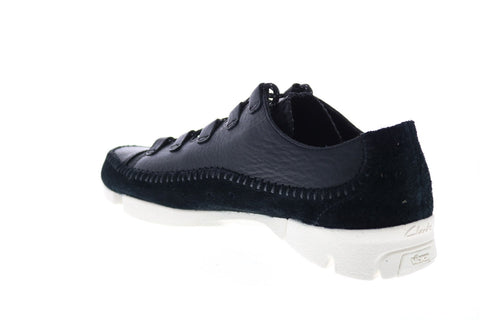 Clarks Trigenic Flex 2 26128540 Mens Black Leather Lifestyle Sneakers Shoes