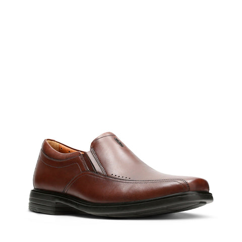 Clarks Unsheridan Go 26128692 Mens Brown Wide Loafers & Slip Ons Casual Shoes