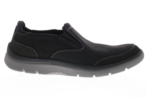 Clarks Tunsil Step 26129144 Mens Black Wide Loafers & Slip Ons Casual Shoes