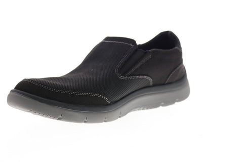 Clarks Tunsil Step 26129144 Mens Black Wide Loafers & Slip Ons Casual Shoes