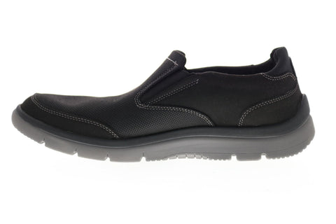 Clarks Tunsil Step 26129144 Mens Black Wide Loafers & Slip Ons Casual Shoes