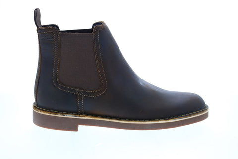 Clarks Bushacre Hill 26129784 Mens Brown Leather Slip On Chelsea Boots