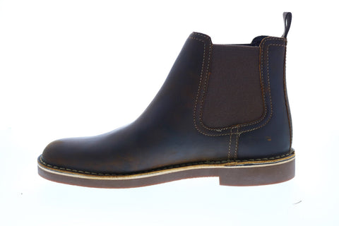 Clarks Bushacre Hill 26129784 Mens Brown Leather Slip On Chelsea Boots