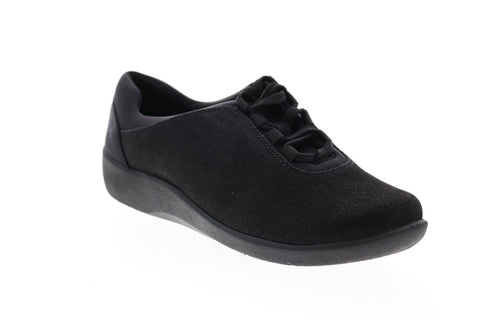 Clarks Sillian Pine 26129968 Womens Black Synthetic Lifestyle Sneakers Shoes